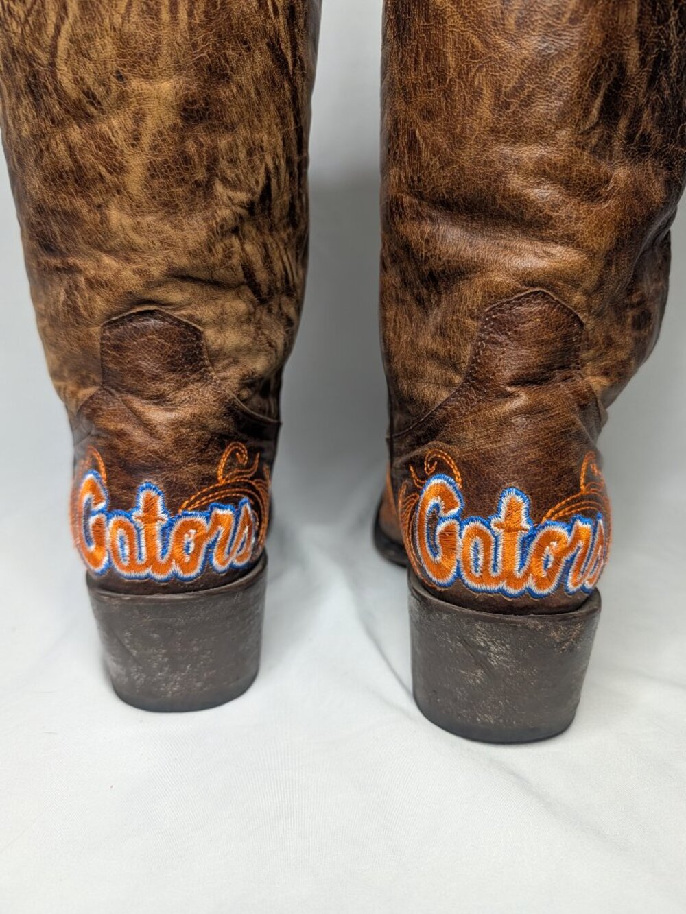 Gameday University of Florida Gators Leather Cowboy Boots Womens 7 UF - Picture 6 of 15